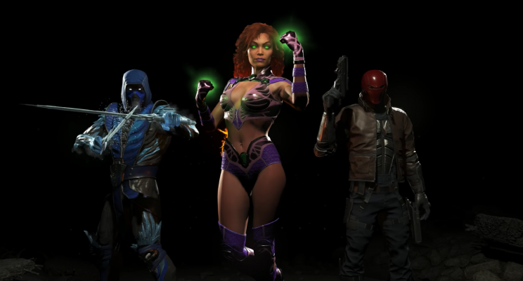 Injustice 2 DLC characters: Mortal Kombat's Sub-Zero and DC's Starfire and Red Hood