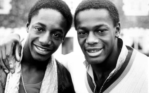 John Fashanu with his brother Justin  - Credit: Rex