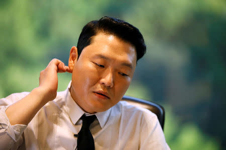 South Korean rapper Psy speaks during an interview with Reuters in Seoul, South Korea, May 19, 2017. REUTERS/Kim Hong-Ji