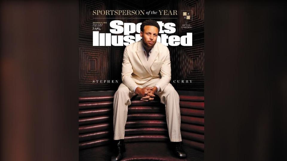 NBA金州勇士隊王牌球星「咖哩小子」柯瑞（Stephen Curry），榮獲《運動畫刊》「年度最佳運動員」。（圖／翻攝自 IG sportsillustrated）