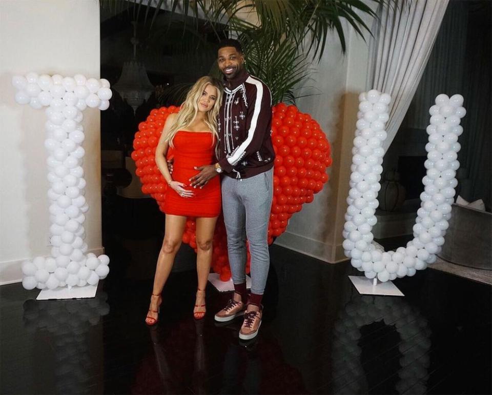 Khloé Kardashian and Tristan Thompson