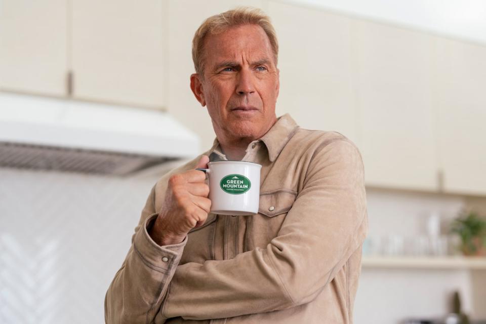 <p>Cale Glendening for Green Mountain Coffee Roasters</p> Kevin Costner