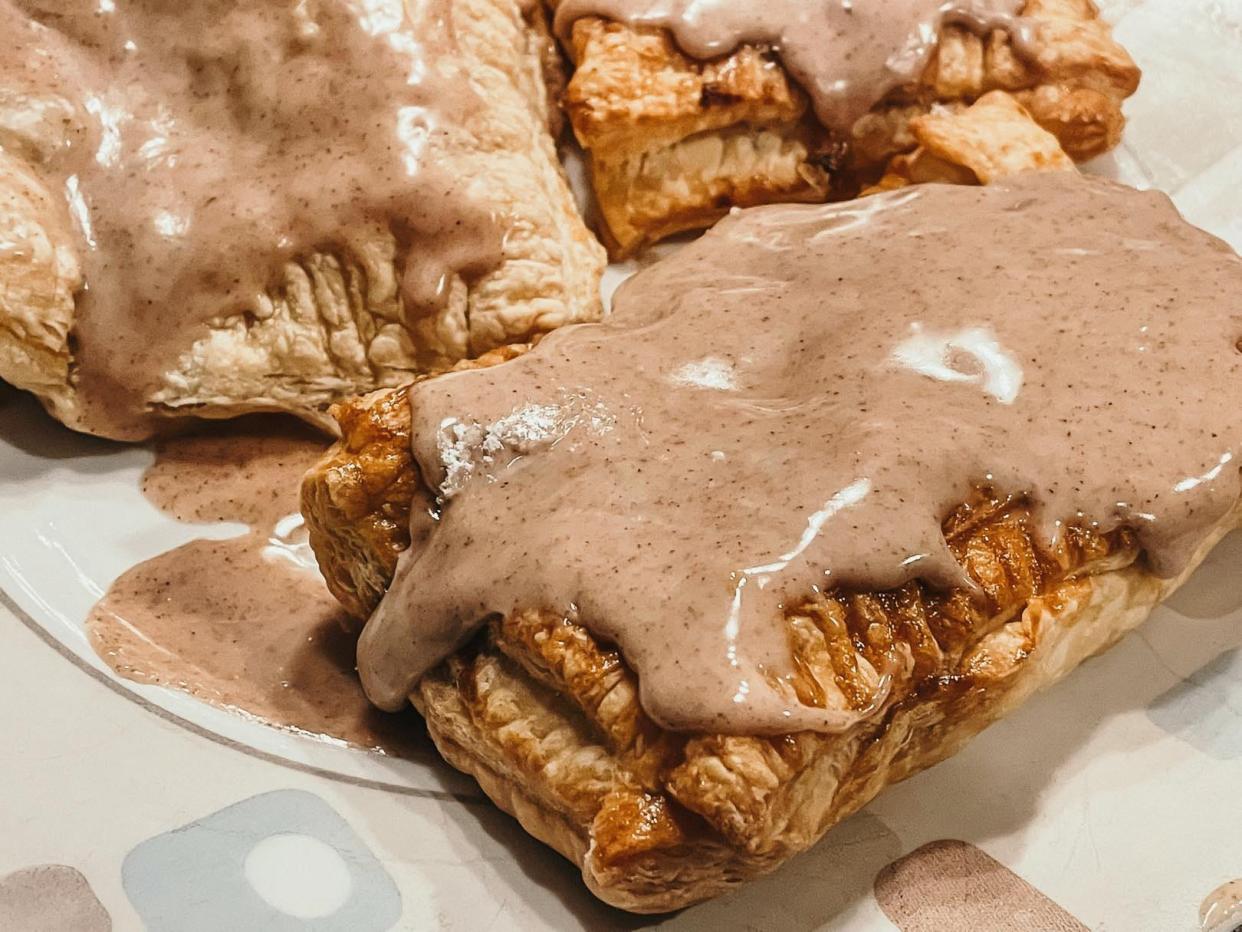 toaster pastries topped with a cinnamon icing