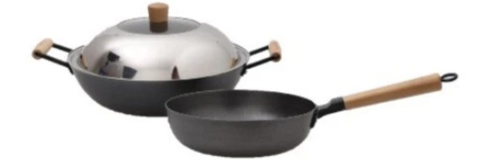 PHOTO: Robinsons. La Gourmet 34CM Wok+24cm F/P Nitriding Set