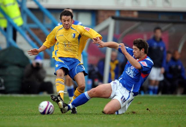 A red card for Gareth Jelleyman, left, allowed Stelling to use one of his most famous lines 