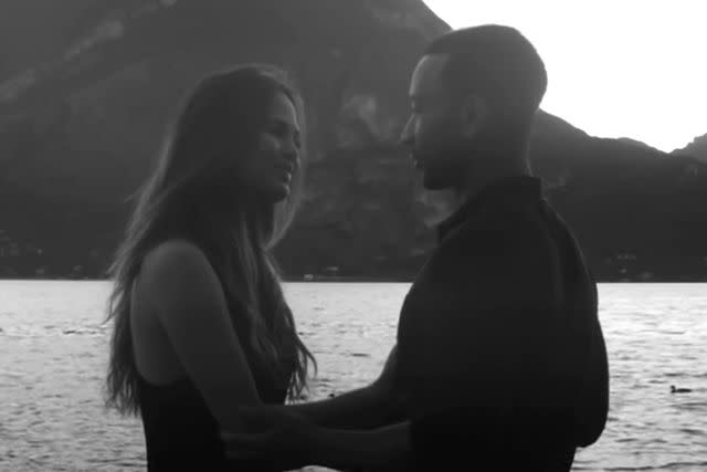 Chrissy Teigen and John Legend in his "All of Me" music video.