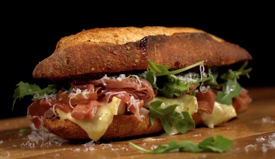 Camera-ready sandwich at Fatto con Amore, Robbie Felice's soon-to-open sandwich shop in Montclair