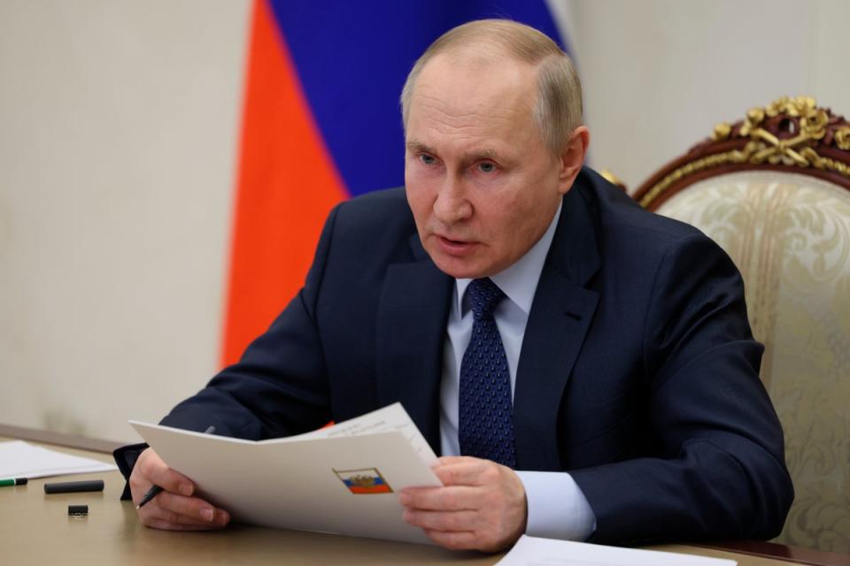 Vladimir Putin whose war in Ukraine has entered its tenth month  (AP)