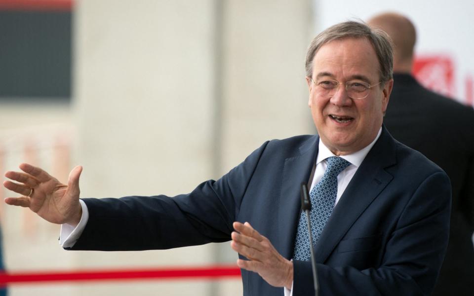 Armin Laschet has long courted the Turkish vote - FEDERICO GAMBARINI/POOL/AFP via Getty Images