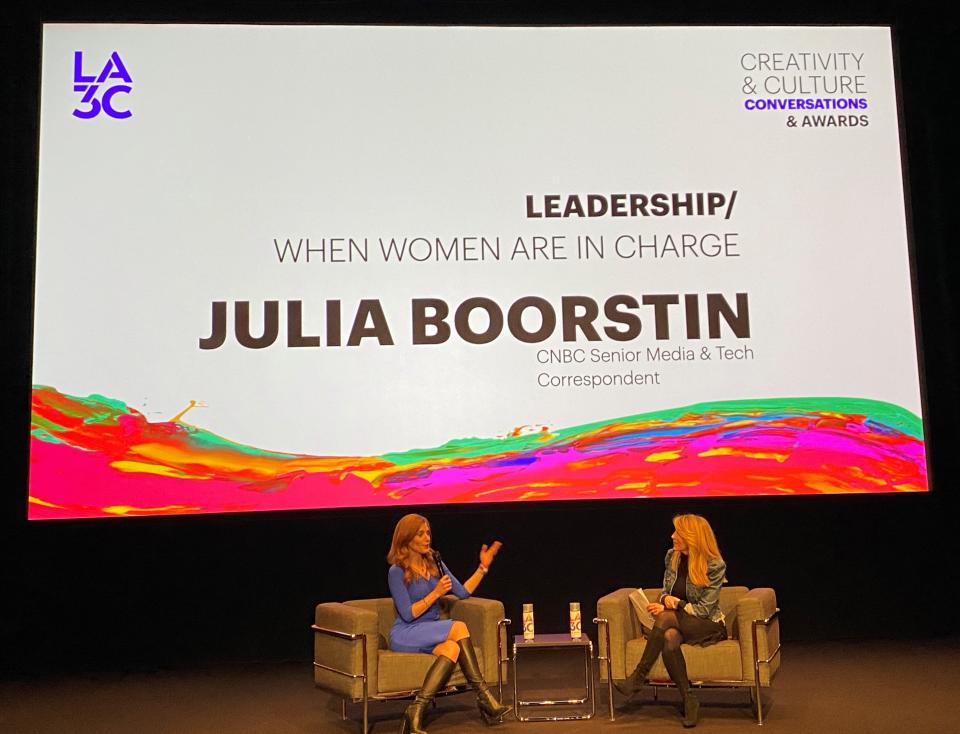 CNBC’s Julia Boorstin speaks with Jessica Yellin at LA3C Salon