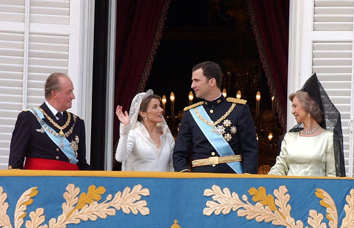 Reyes Felipe y Letizia con don Juan Carlos y doña Sofía