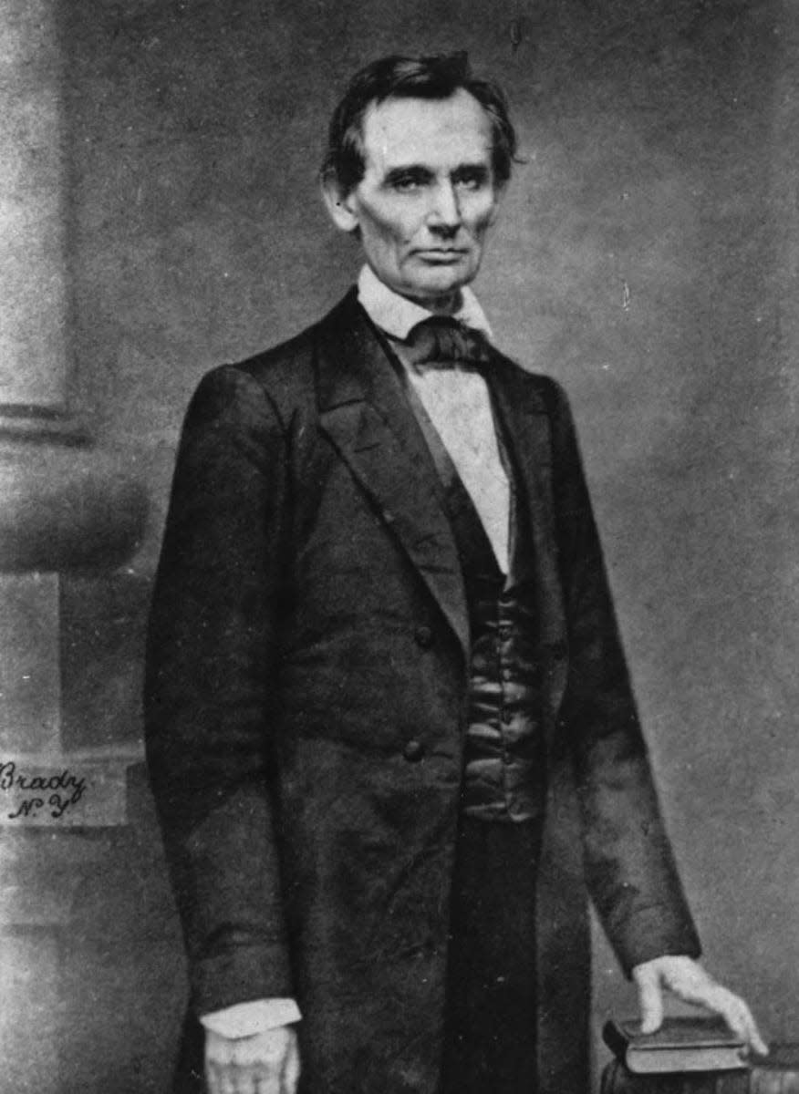 President-elect Abraham Lincoln made a quick stop on Feb. 15, 1861, in Alliance on his way by train from Springfield, Illinois, to Washington, D.C., for his inauguration in March.