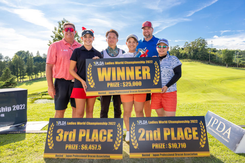 Top 3 of the 2022 Ladies World Long Drive Championship