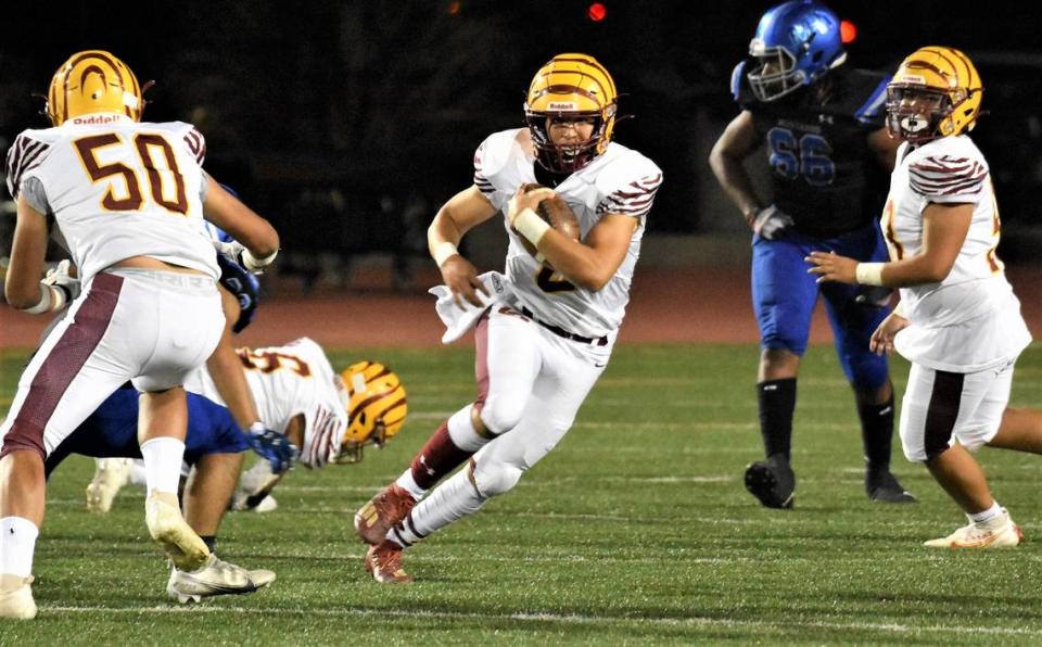 Los Banos High School quarterback David Herrera was named the Western Athletic Conference Offensive Player by the conference coaches after leading the Tigers to a WAC championship.