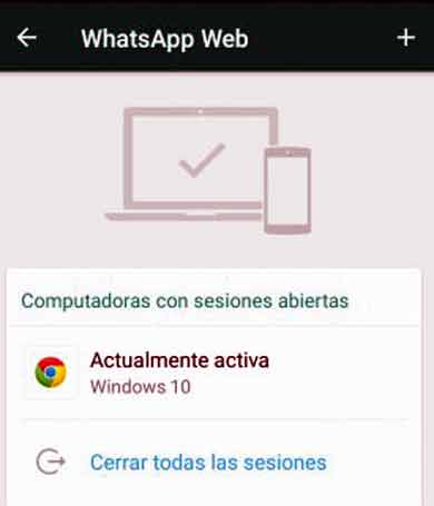 WhatsApp Web funciona en los navegadores.