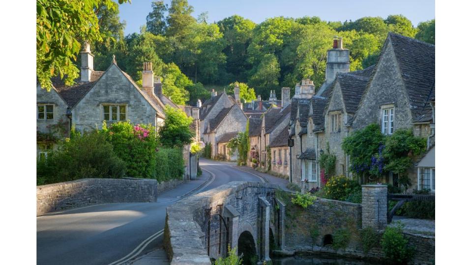 Early Morning in Castle Combe, the Cotswolds, Wiltshire, England