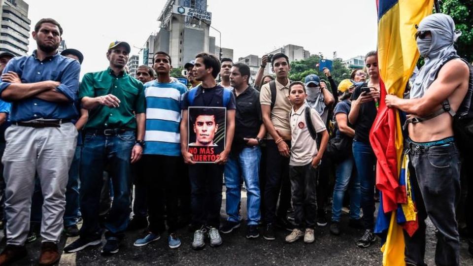 Protesta por la muerte de Juan Pablo Pernalete.