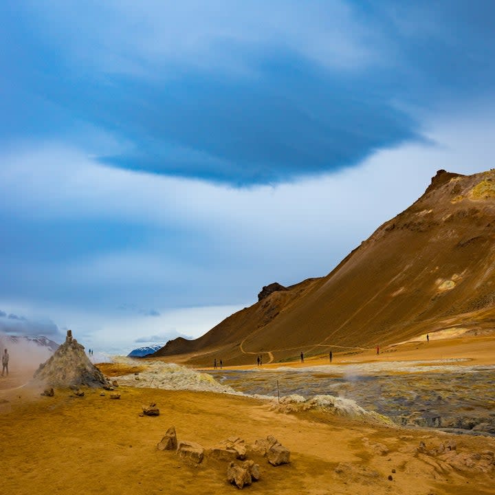 A barren area around Krafla volcano