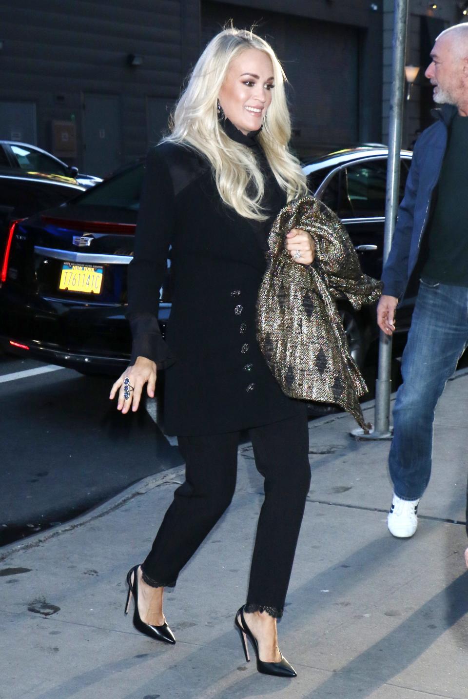<h1 class="title">Celebrity Sightings In New York - November 08, 2019</h1><cite class="credit">MediaPunch/Bauer-Griffin</cite>
