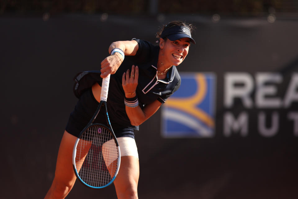 Alja Tomljanovic, pictured here in action at the Italian Open.