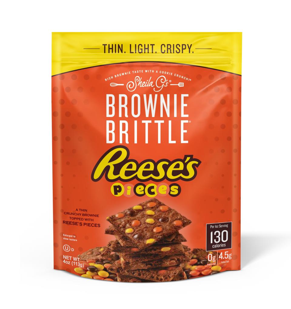 1) Sheila G's Brownie Brittle Reese’s Pieces.