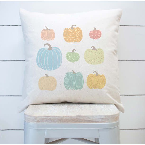 2) Pumpkins Pillow Cover