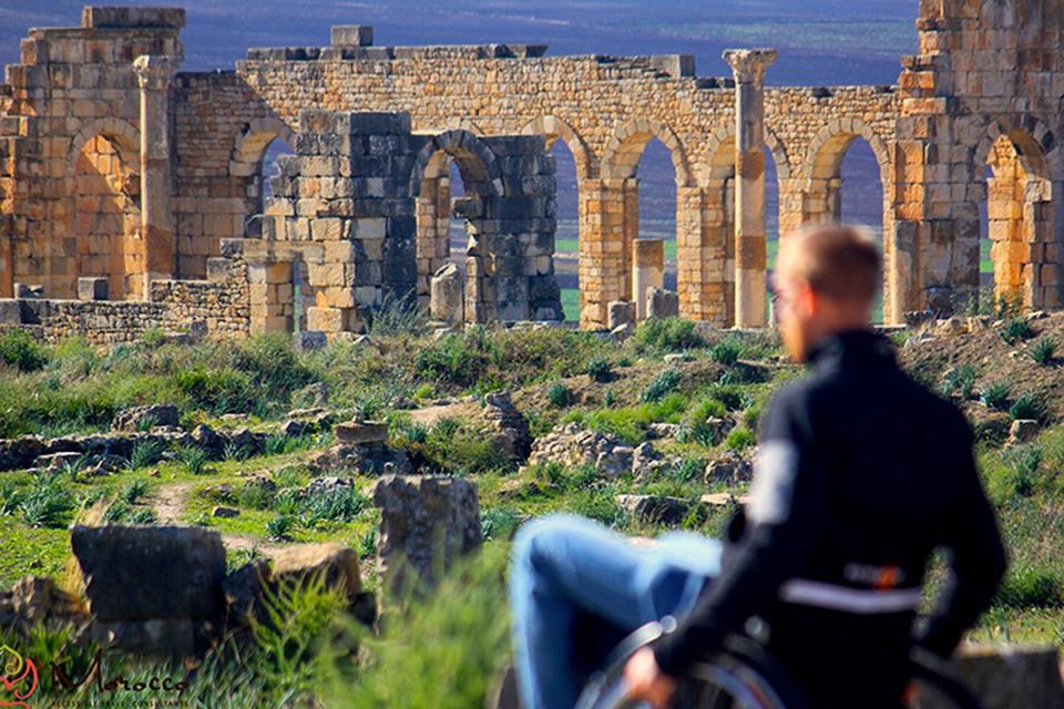 A man in a wheelchair in Morocco with Wheel the World