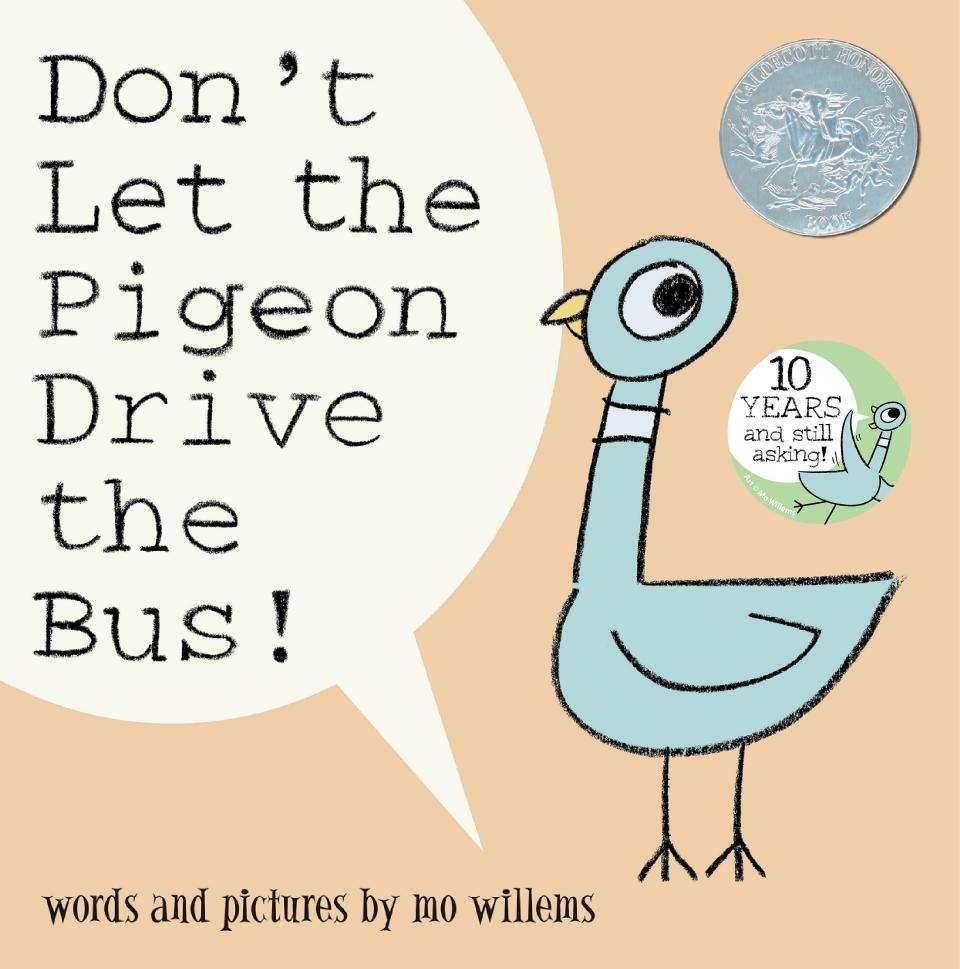 "Don't Let the Pigeon Drive the Bus" is one of Mo Willems' popular books with the Pigeon.
