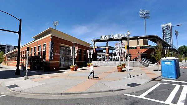 Truist Field, home of the Charlotte Knights, has a land value of $35,472,300.