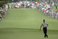 <p>Tiger Woods waits to hit off the first fairway during the first round of the Masters golf tournament Thursday, April 11, 2013, in Augusta, Ga. (AP Photo/Matt Slocum) </p>