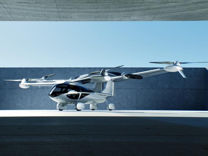 A rendering of the Aska A5 flying car.