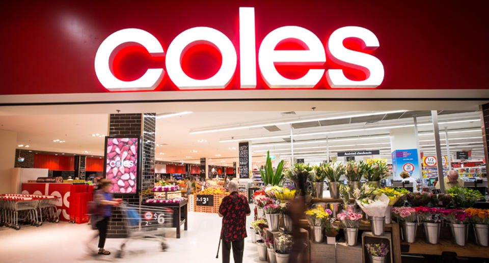 Coles store pictured.