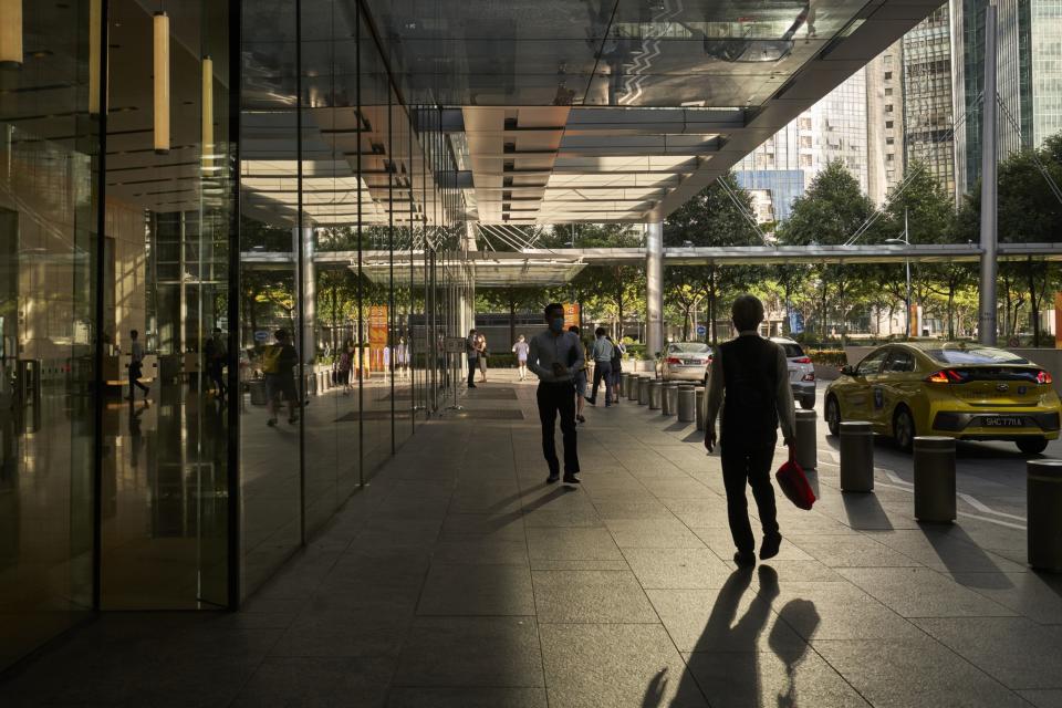 The central business district in Singapore, on Monday, Sept. 6, 2021. (Photographer: Lauryn Ishak/Bloomberg)