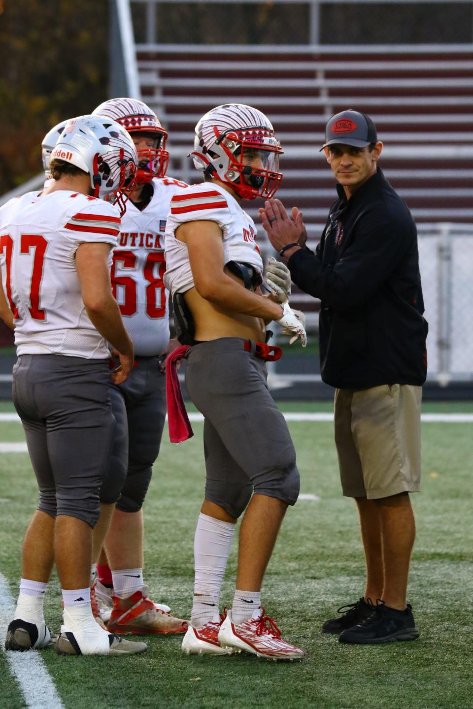 Utica's Charlie Rowley has been named the Central District Division V Coach of the Year. He coached Utica to its first winning season since 2010.