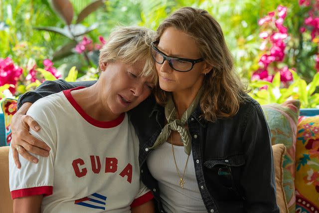 Kimberley French/Netflix Annette Bening and Jodie Foster in 'Nyad'