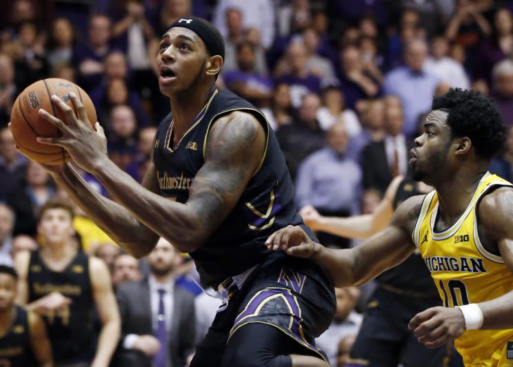 Nate Taphorn’s 90-foot pass to Dererk Pardon, and Pardon’s subsequent layup, is the greatest play in Northwestern basketball history. (AP)