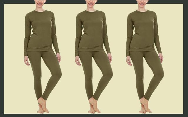 This Moisture-wicking Thermal Underwear Set Is Comfy, Warm, and
