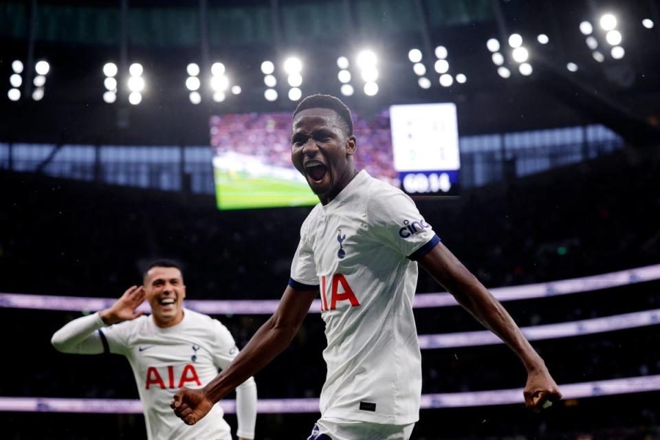 Pape Sarr equalised with a sweeping finish (Action Images via Reuters)