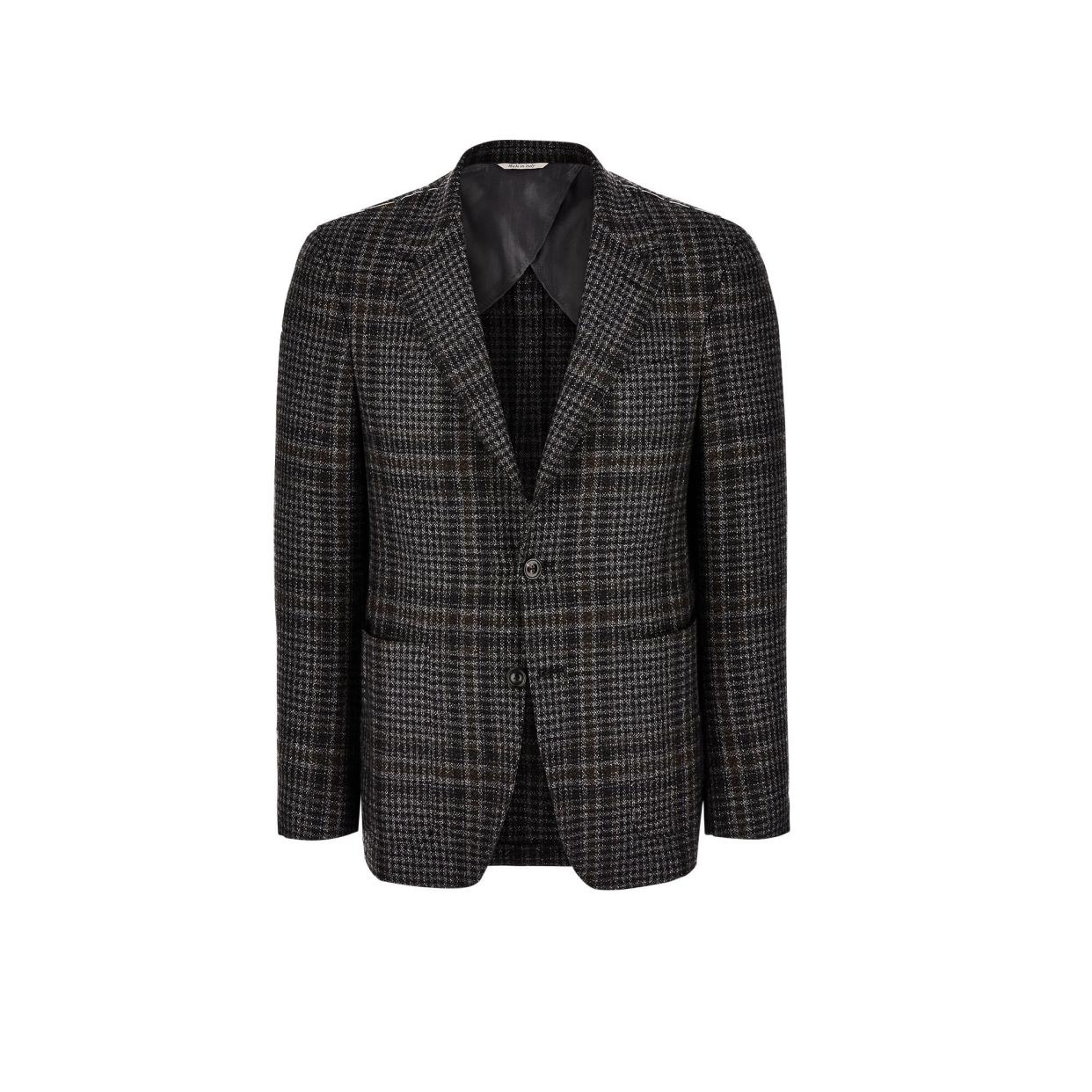 <p><a href="https://us.canali.com/kei-blazer-in-black-and-grey-cashmere-with-a-damier-pattern---exclusive-e23275cx04801111/" rel="nofollow noopener" target="_blank" data-ylk="slk:Shop Now;elm:context_link;itc:0;sec:content-canvas" class="link rapid-noclick-resp">Shop Now</a></p><p>Kei Blazer</p><p>$4350.00</p>