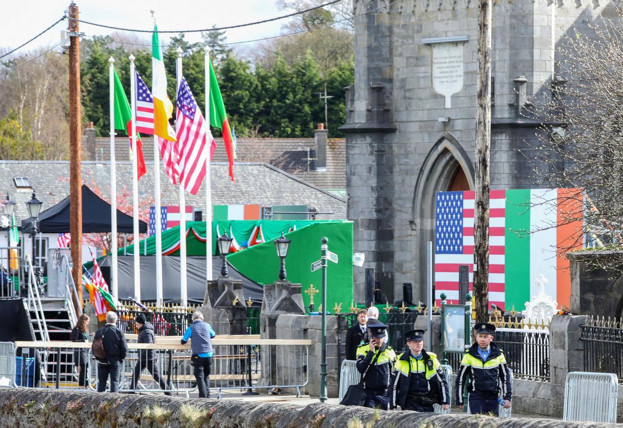 The president will give a speech at Saint Muredach’s Cathedral in Ballina (Paul Faith/AFP via Getty Images)