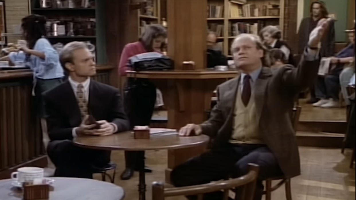  David Hyde Pierce and Kelsey Grammer on Frasier. 