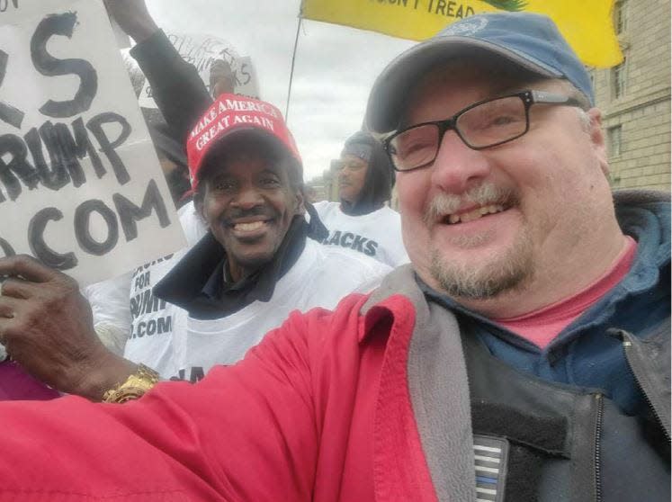 North Cornwall Township police officer Joseph Fischer has been arrested by the FBI in connection with the U.S. Capitol riot in January, according to officials. Original photo was taken from Fischer's Facebook page, according to the complaint.