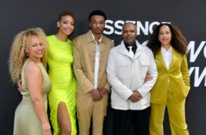 Guest, Shinelle Azoroh, Isaiah Hill, Reggie Rock Bythewood and Gina Prince-Bythewood | Paras Griffin/Getty Images for ESSENCE