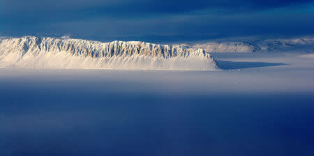 FILE PHOTO: Eureka Sound on Ellesmere Island in the Canadian Arctic is seen in a NASA Operation IceBridge survey picture taken March 25, 2014. NASA/Michael Studinger/Handout via REUTERS/File Photo
