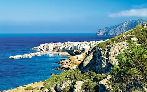 Marettimo, a "remarkably green outcrop off the west coast of Sicily"