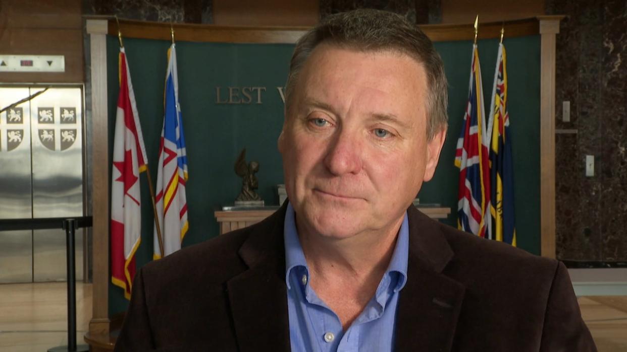 PC Leader David Brazil says he doesn't have an issue with the amount of time the premier is spending working as a surgeon (Danny Arsenault/CBC - image credit)