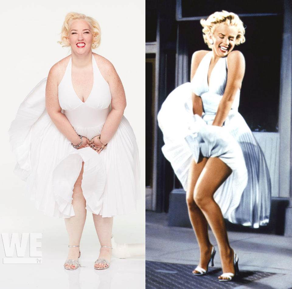 Mama June does her best Marilyn Monroe. (Photo: WE TV/Everett Collection)