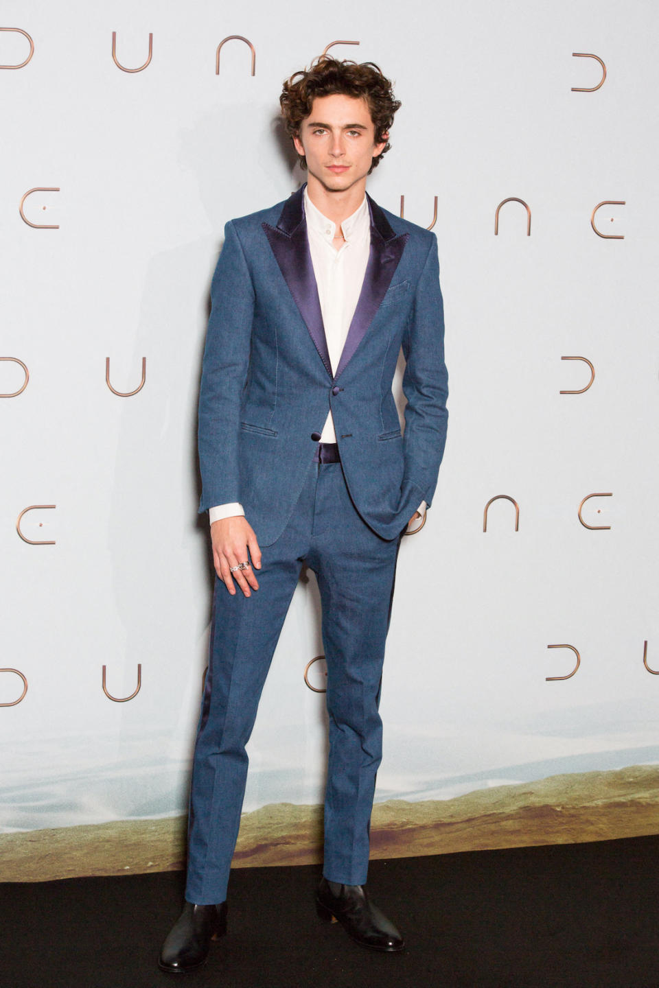 Timothée Chalamet en Tom Ford pour l'avant-première de « Dune » au Grand Rex à Paris