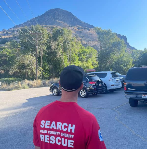 PHOTO: A 45-year-old man died Saturday night, Sept 3, 2022, after he fell while climbing near the mouth of American Fork Canyon in the Wasatch Mountains of Utah. (Utah County Sheriff's Office)