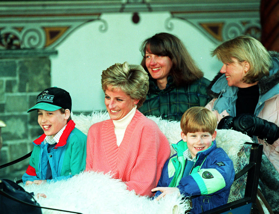 Princess Diana with Prince William and Prince Harry in 1994. [Photo: PA]